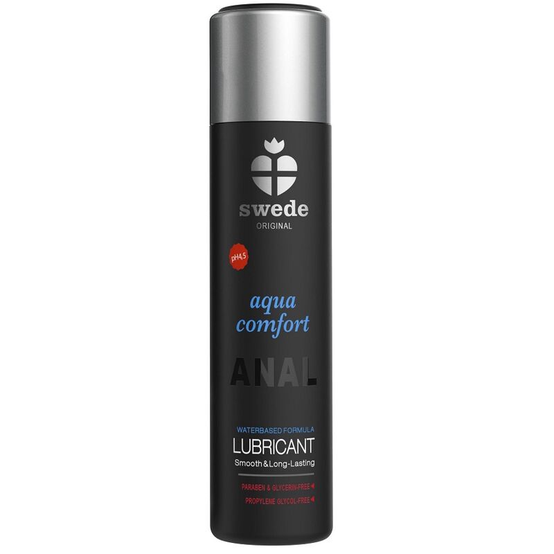 SWEDE - AQUA COMFORT ANALE LUBRIFICANTE A BASE ACQUOSA 60 ML - SWEDE | Lingerie Harness Boutique