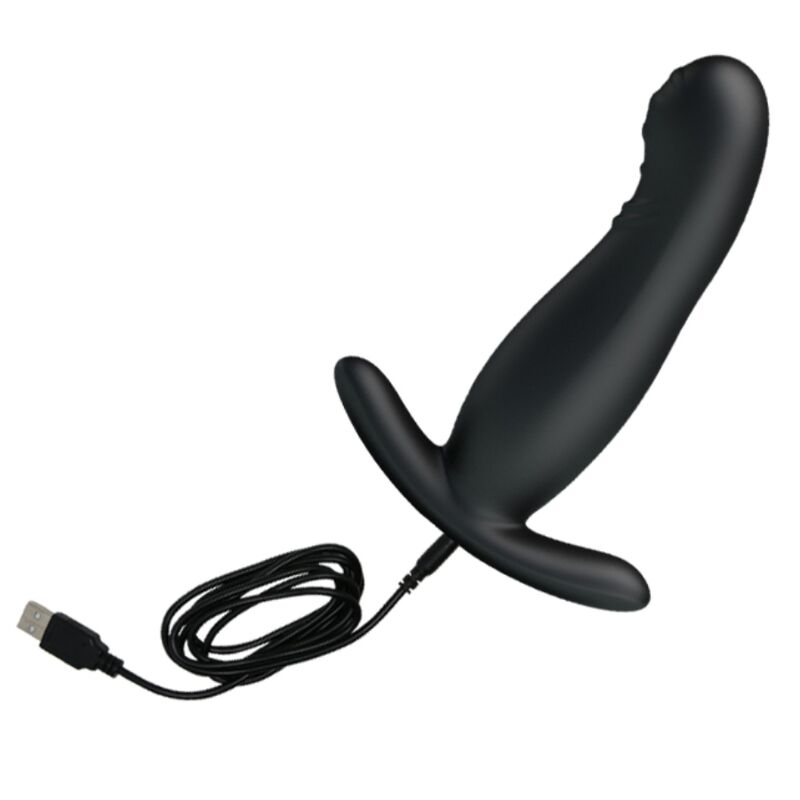 MR PLAY - MASSAGGIATORE PROSTATICO NERO RICARICABILE - MR PLAY | Lingerie Harness Boutique
