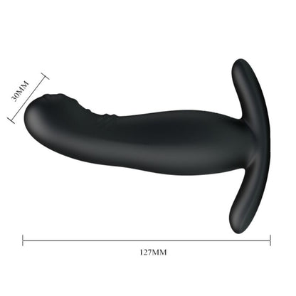 MR PLAY - MASSAGGIATORE PROSTATICO NERO RICARICABILE - MR PLAY | Lingerie Harness Boutique