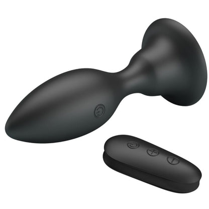 MR PLAY - PLUG ANALE CON TELECOMANDO VIBRAZIONE NERO - MR PLAY | Lingerie Harness Boutique