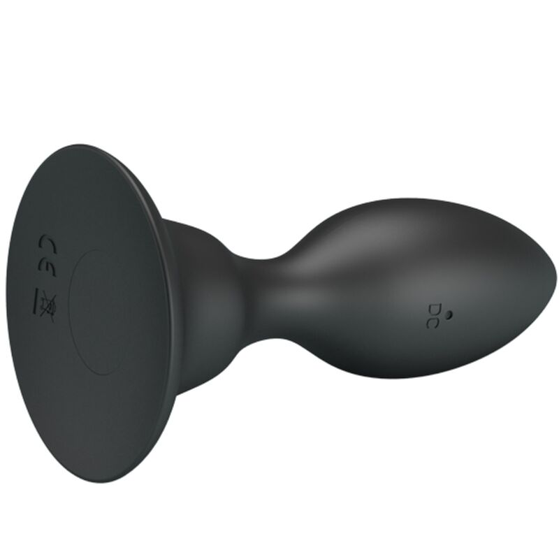 MR PLAY - PLUG ANALE CON TELECOMANDO VIBRAZIONE NERO - MR PLAY | Lingerie Harness Boutique