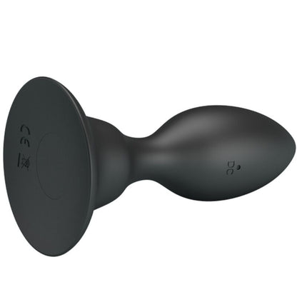 MR PLAY - PLUG ANALE CON TELECOMANDO VIBRAZIONE NERO - MR PLAY | Lingerie Harness Boutique