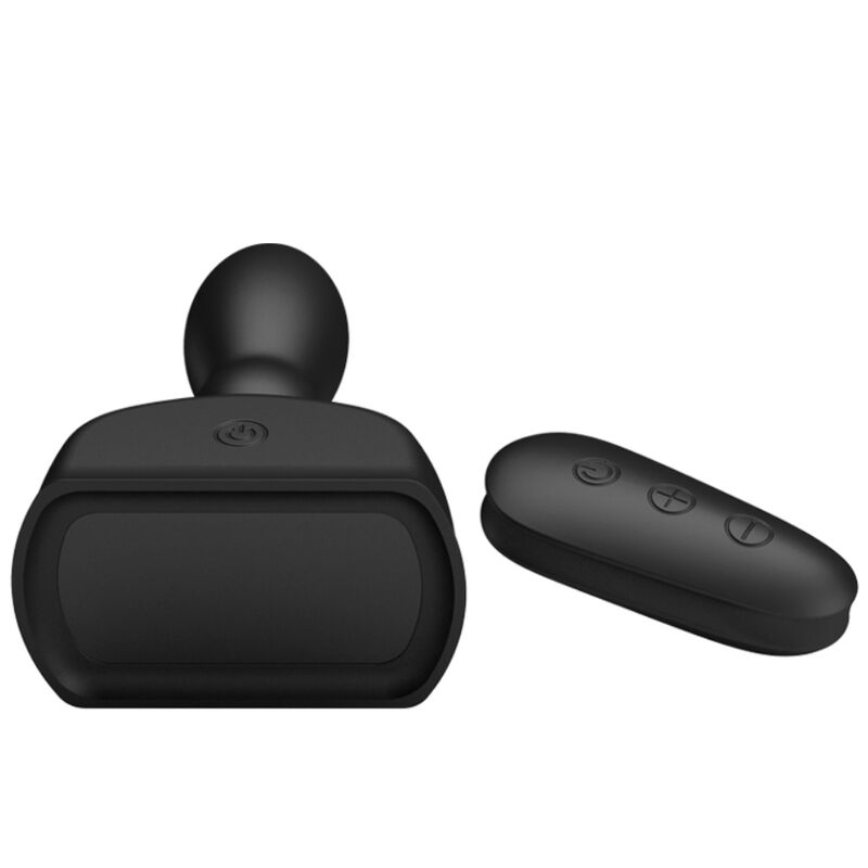 MR PLAY - TELECOMANDO PLUG ANALE GONFIABILE NERO - MR PLAY | Lingerie Harness Boutique