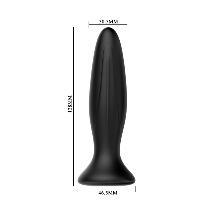 MR PLAY - BLACK RECHARGEABLE VIBRATING BUTT PLUG