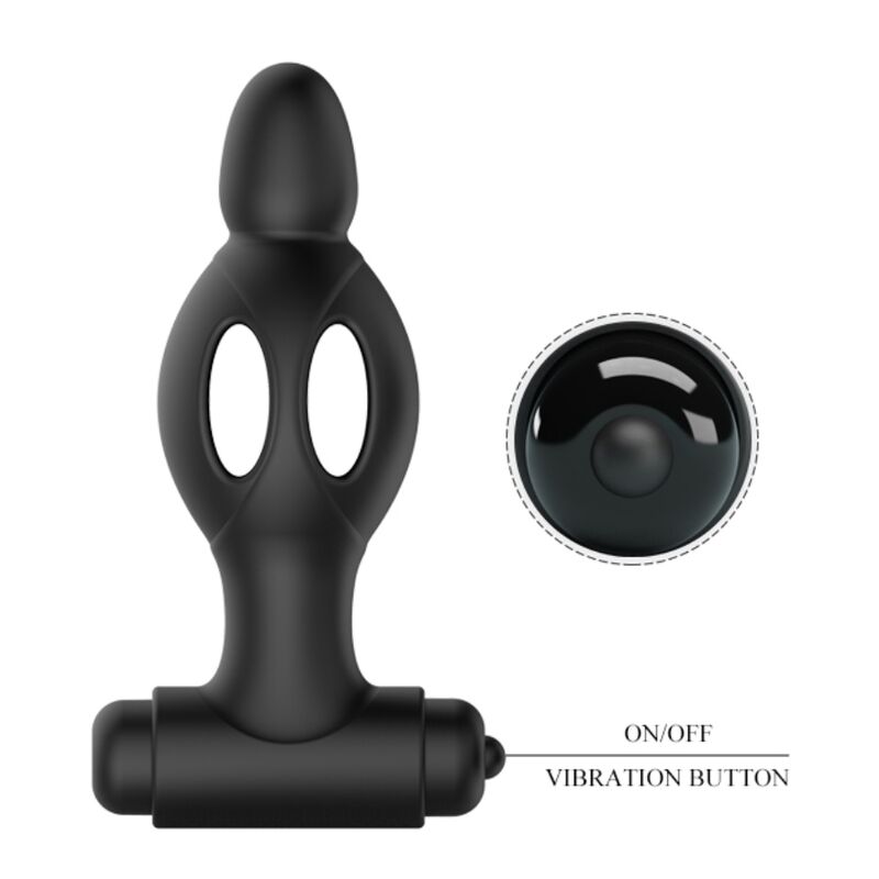 MR PLAY - PLUG ANALE IN SILICONE CON VIBRAZIONE - MR PLAY | Lingerie Harness Boutique