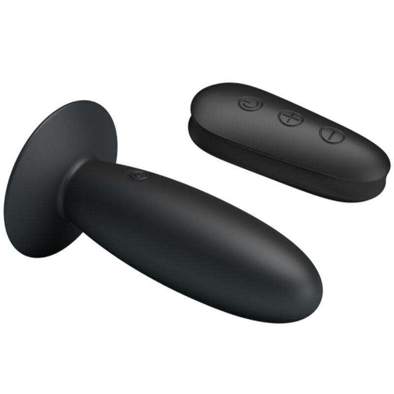 MR PLAY - BLACK REMOTE CONTROL VIBRATING BUTT PLUG