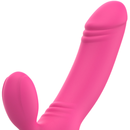 OHMAMA - VIBRATORE BIX DOPPIA STIMOLAZIONE EDIZIONE NATALIZIA ROSA - OHMAMA VIBRATORS | Lingerie Harness Boutique