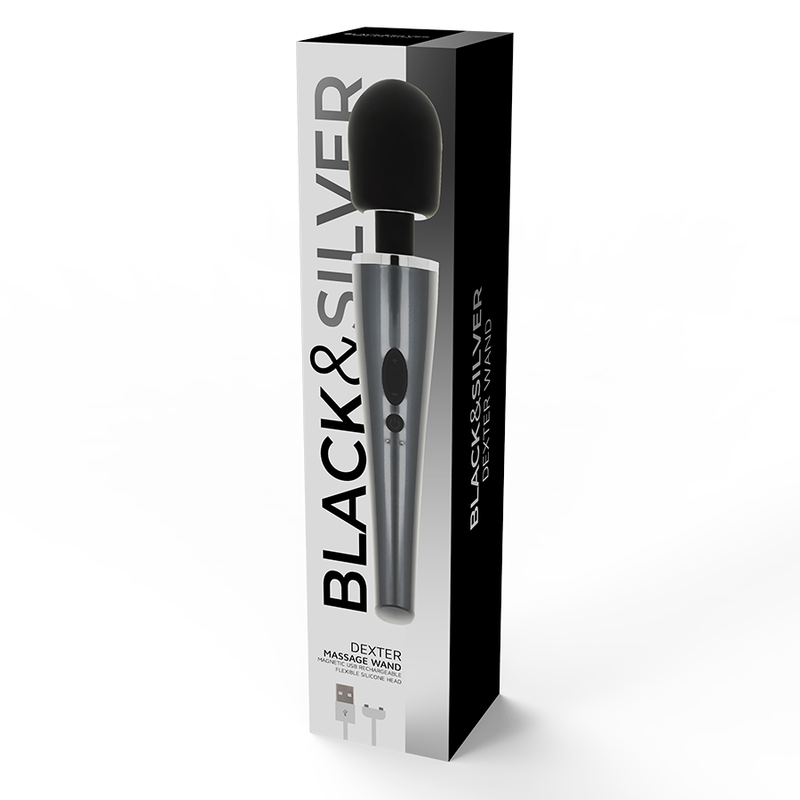 BLACK&SILVER - BACCHETTA DA MASSAGGIO DEXTER - BLACK&SILVER | Lingerie Harness Boutique