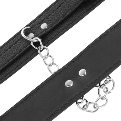 DARKNESS - MANETTE IN PELLE STRUTTURATA NERA - DARKNESS BONDAGE | Lingerie Harness Boutique