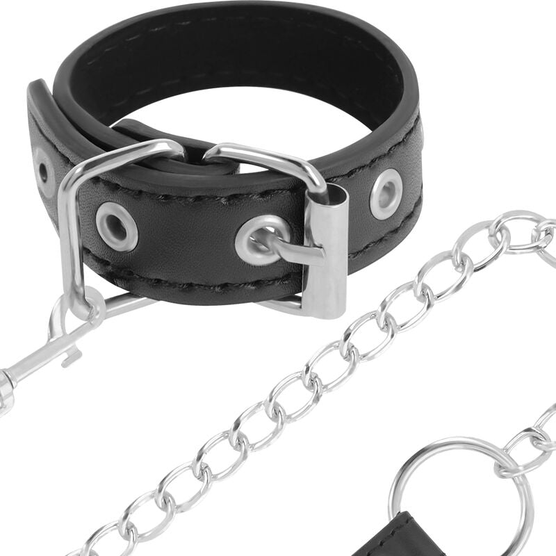 DARKNESS - ANELLO PER PENE CON CINTURINO - DARKNESS BONDAGE | Lingerie Harness Boutique