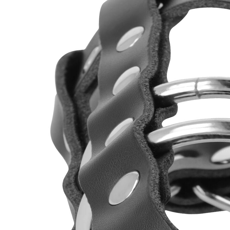 DARKNESS - GABBIA DI CASTIT IN PELLE CON SERRATURA - DARKNESS BONDAGE | Lingerie Harness Boutique