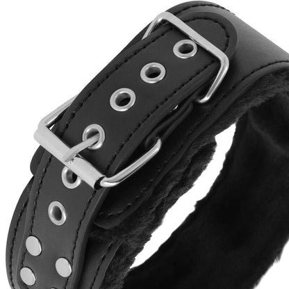 DARKNESS - COLLANA FODERATA CON CATENA IN TITANIO - DARKNESS BONDAGE | Lingerie Harness Boutique