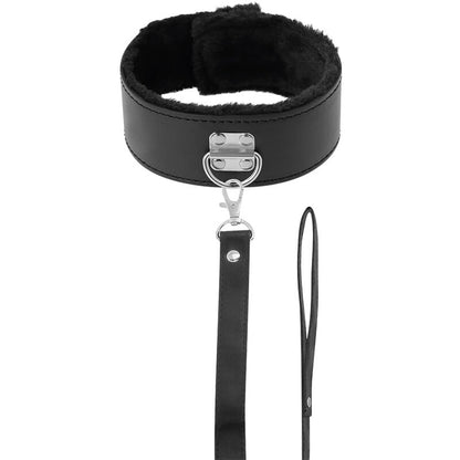 DARKNESS - COLLANA FODERATA CON CATENA IN TITANIO - DARKNESS BONDAGE | Lingerie Harness Boutique