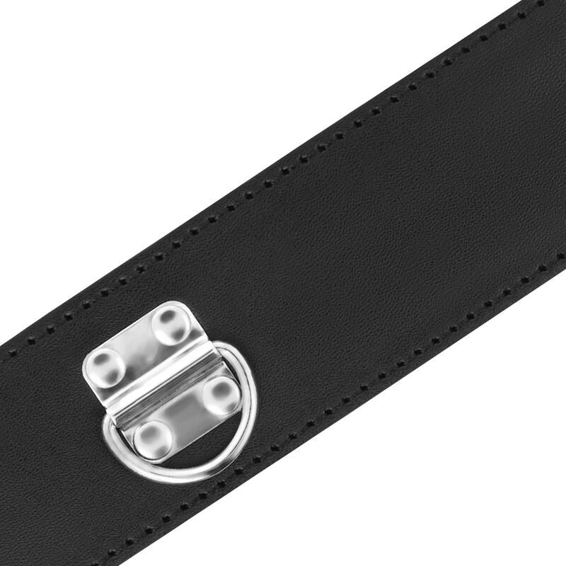 DARKNESS - COLLARE BDSM CON CHIUSURA NERA - DARKNESS BONDAGE | Lingerie Harness Boutique