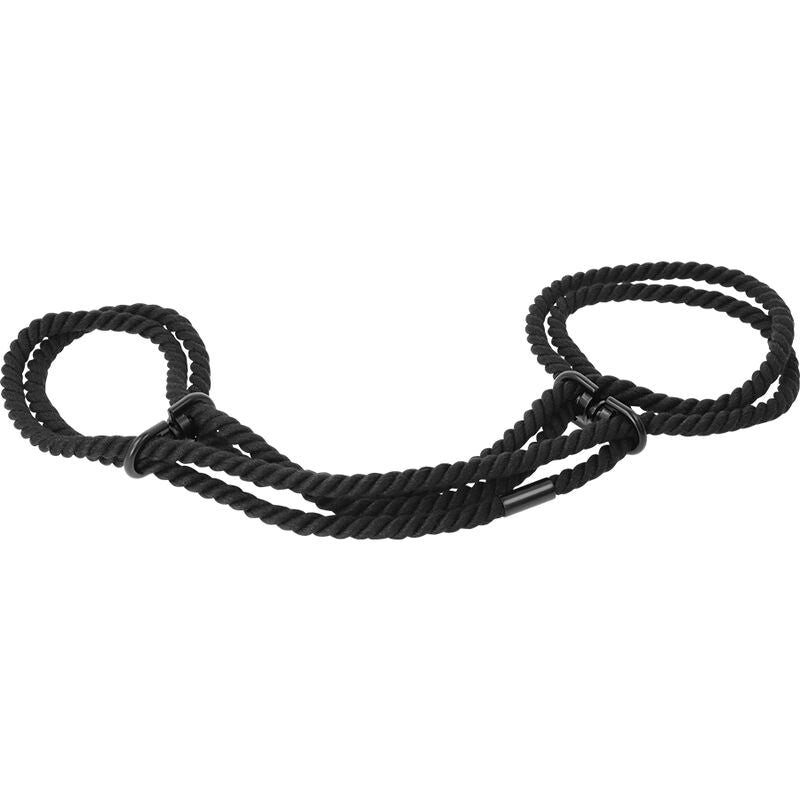 DARKNESS - MANETTE O MANETTE ALLA CAVIGLIA IN CORDA DI COTONE 100%. - DARKNESS BONDAGE | Lingerie Harness Boutique