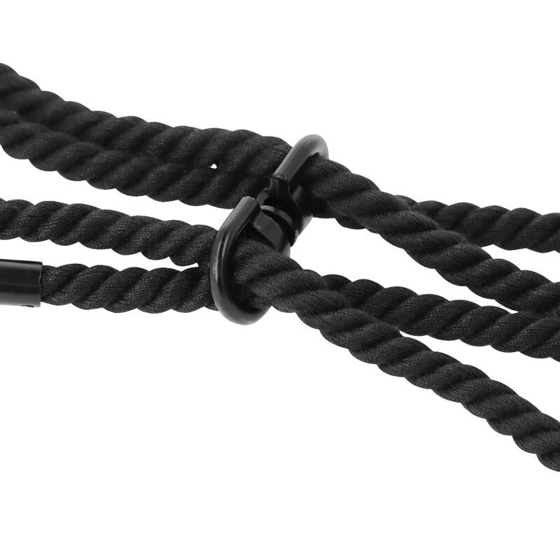 DARKNESS - MANETTE O MANETTE ALLA CAVIGLIA IN CORDA DI COTONE 100%. - DARKNESS BONDAGE | Lingerie Harness Boutique