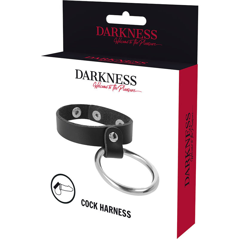 DARKNESS - METAL RING FOR PENIS AND TESTICLES