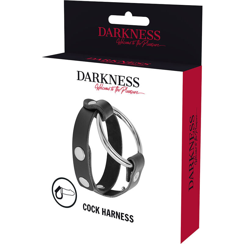DARKNESS - ANELLO BDSM PER CAZZO E TESTICOLI - DARKNESS BONDAGE | Lingerie Harness Boutique