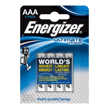 ENERGIZER - ULTIMATE LITIO AAA L92 LR03 1,5V *4 - ENERGIZER | Lingerie Harness Boutique