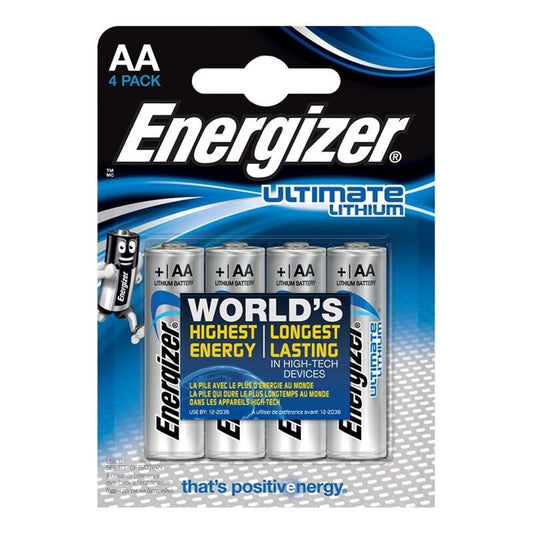 ENERGIZER - ULTIMATE LITHIUM AA L91 LR6 1.5V *4