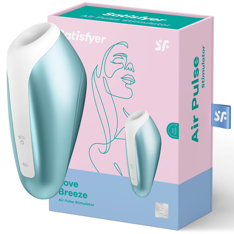 SATISFYER - LOVE BREEZE SUCCIONADOR BLU GHIACCIO - SATISFYER AIR PULSE | Lingerie Harness Boutique