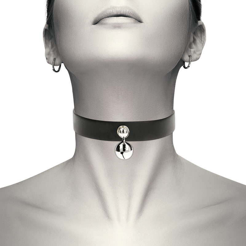 COQUETTE CHIC DESIRE - COLLANA IN PELLE VEGANA ACCESSORIO DONNA CON SONAGLIO - COQUETTE ACCESSORIES | Lingerie Harness Boutique