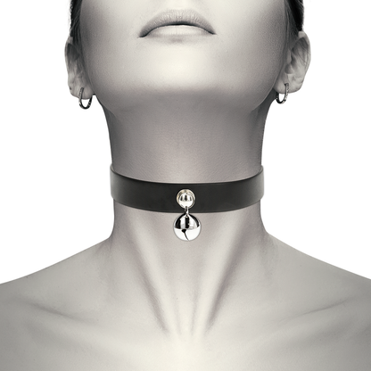 COQUETTE CHIC DESIRE - COLLANA IN PELLE VEGANA ACCESSORIO DONNA CON SONAGLIO - COQUETTE ACCESSORIES | Lingerie Harness Boutique