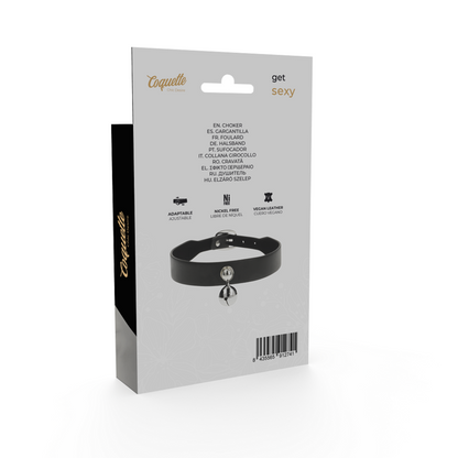 COQUETTE CHIC DESIRE - COLLANA IN PELLE VEGANA ACCESSORIO DONNA CON SONAGLIO - COQUETTE ACCESSORIES | Lingerie Harness Boutique