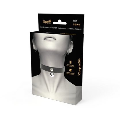 COQUETTE CHIC DESIRE - COLLANA IN PELLE VEGANA ACCESSORIO DONNA CON SONAGLIO - COQUETTE ACCESSORIES | Lingerie Harness Boutique
