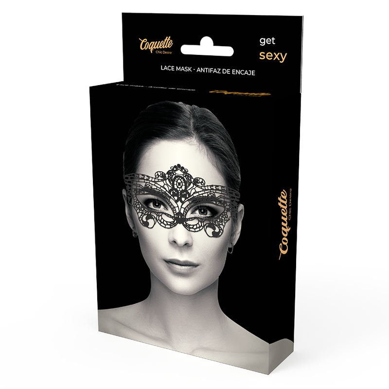 COQUETTE CHIC DESIRE - MASCHERA IN FINE PIZZO NERO - COQUETTE ACCESSORIES | Lingerie Harness Boutique