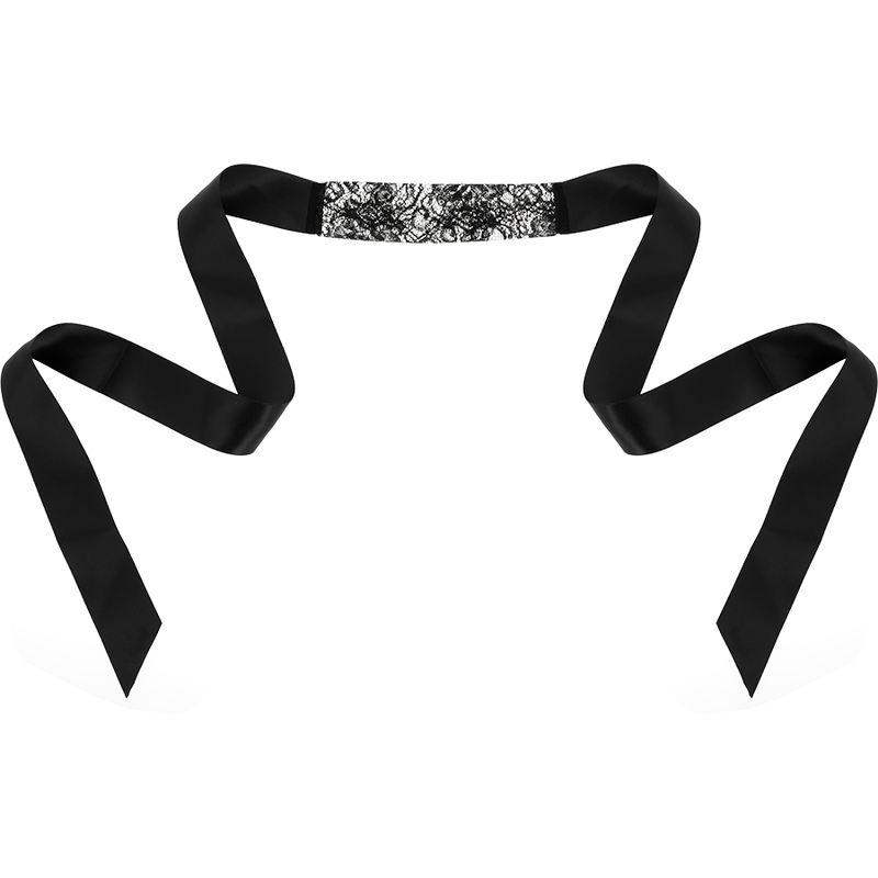 COQUETTE CHIC DESIRE - MASCHERA IN PIZZO NERO CON NASTRO - COQUETTE ACCESSORIES | Lingerie Harness Boutique