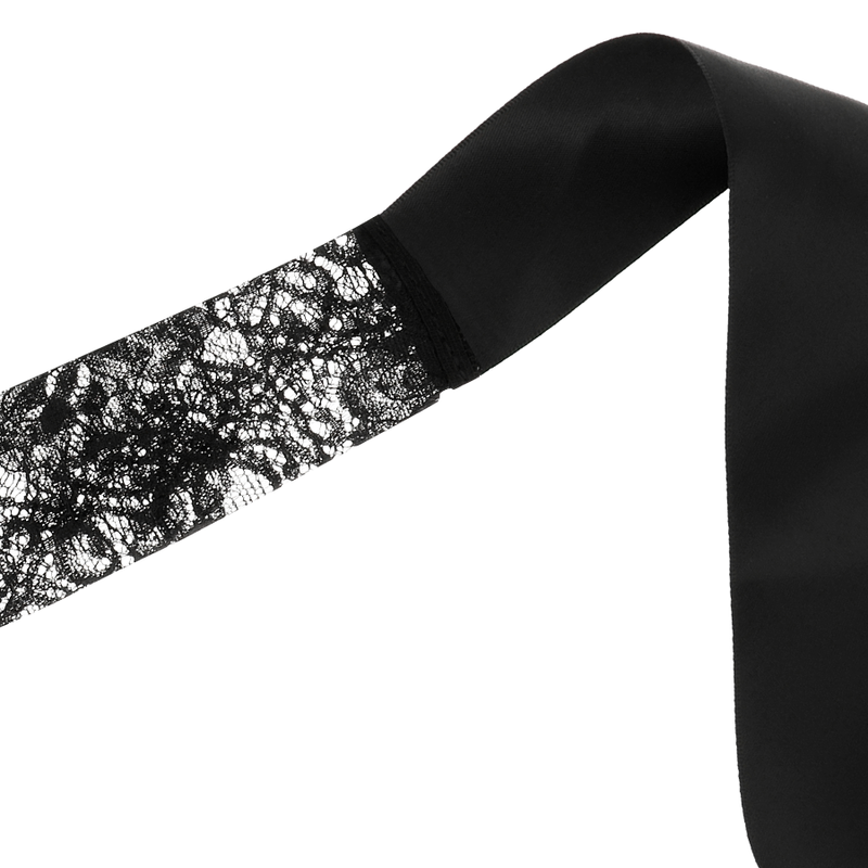 COQUETTE CHIC DESIRE - MASCHERA IN PIZZO NERO CON NASTRO - COQUETTE ACCESSORIES | Lingerie Harness Boutique
