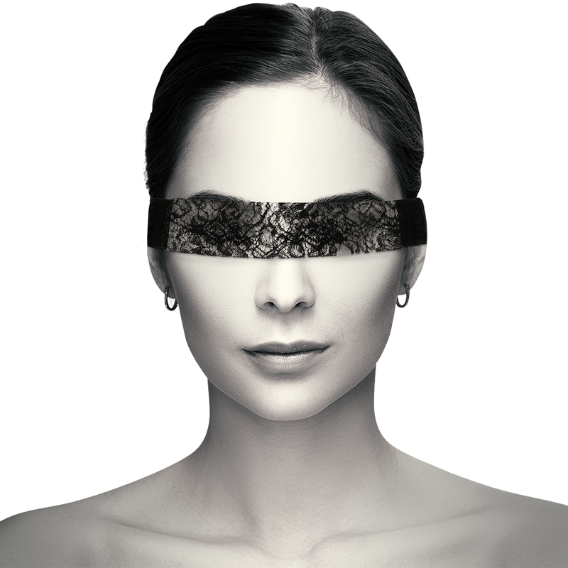 COQUETTE CHIC DESIRE - MASCHERA IN PIZZO NERO CON NASTRO - COQUETTE ACCESSORIES | Lingerie Harness Boutique