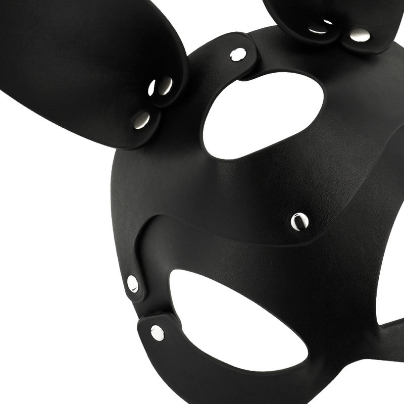 COQUETTE CHIC DESIRE - MASCHERA VEGANA IN PELLE CON ORECCHIE DI CONIGLIO - COQUETTE ACCESSORIES | Lingerie Harness Boutique