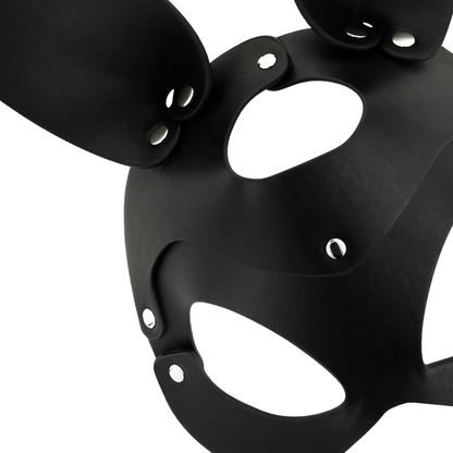 COQUETTE CHIC DESIRE - MASCHERA VEGANA IN PELLE CON ORECCHIE DI CONIGLIO - COQUETTE ACCESSORIES | Lingerie Harness Boutique