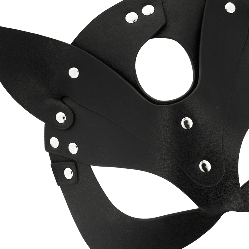 COQUETTE CHIC DESIRE - MASCHERA VEGANA IN PELLE CON ORECCHIE DI GATTO - COQUETTE ACCESSORIES | Lingerie Harness Boutique