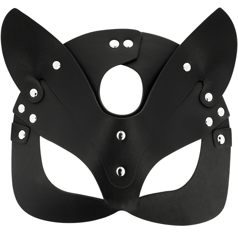 COQUETTE CHIC DESIRE - MASCHERA VEGANA IN PELLE CON ORECCHIE DI GATTO - COQUETTE ACCESSORIES | Lingerie Harness Boutique
