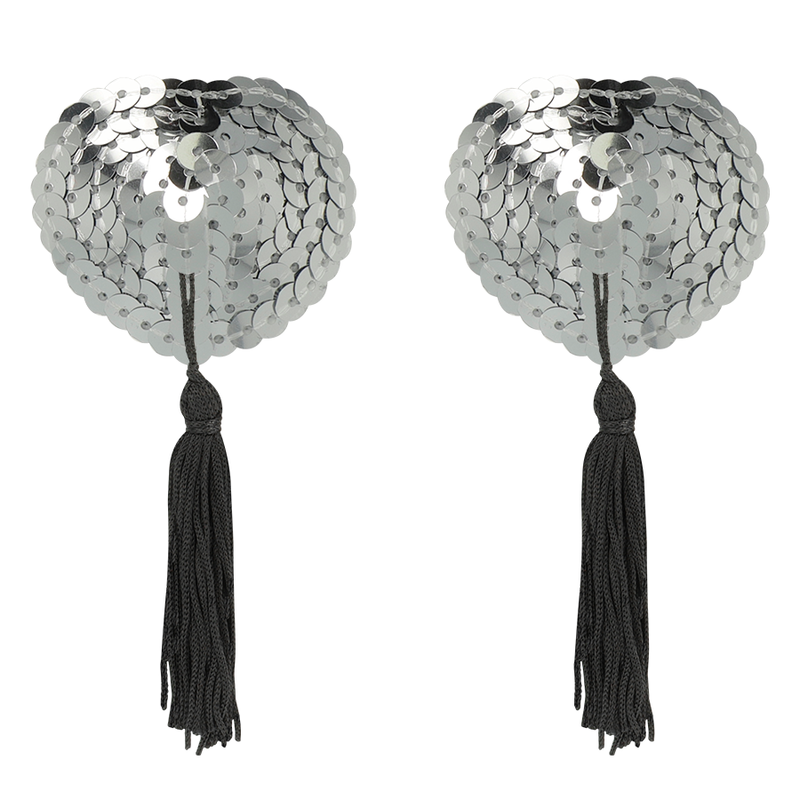 COQUETTE CHIC DESIRE - COPRI CAPEZZOLO ARGENTO - COQUETTE ACCESSORIES | Lingerie Harness Boutique