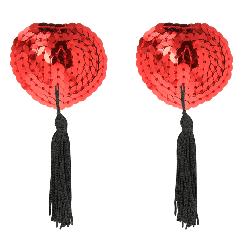 COQUETTE CHIC DESIRE - COPRI CAPEZZOLO ROSSO - COQUETTE ACCESSORIES | Lingerie Harness Boutique