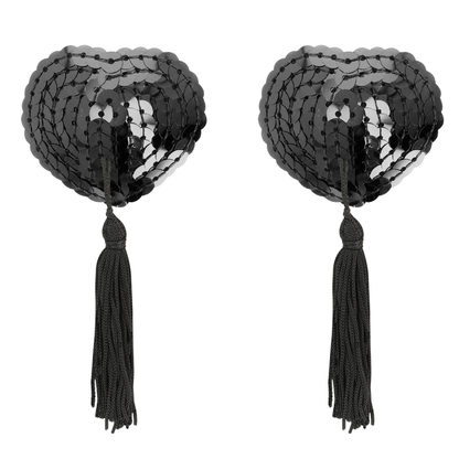 COQUETTE CHIC DESIRE - COPRI CAPEZZOLI NERI CON PAILLETTES - COQUETTE ACCESSORIES | Lingerie Harness Boutique