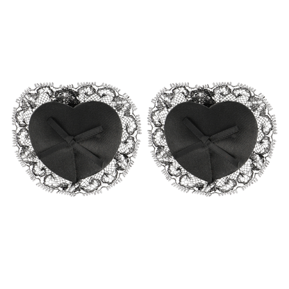 COQUETTE CHIC DESIRE - COPRI CAPEzzoli IN PIZZO NERO - COQUETTE ACCESSORIES | Lingerie Harness Boutique