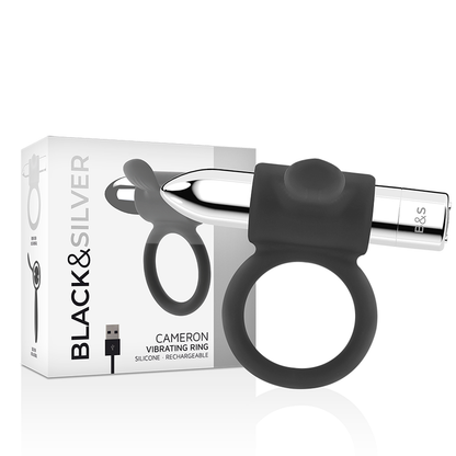BLACK&SILVER - ANELLO RICARICABILE CAMERON ARGENTO - BLACK&SILVER | Lingerie Harness Boutique