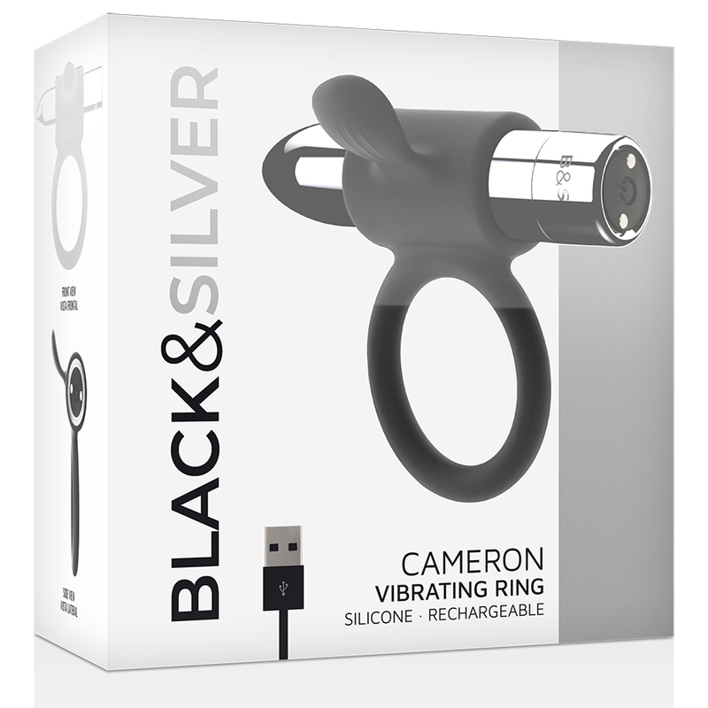 BLACK&SILVER - ANELLO RICARICABILE CAMERON ARGENTO - BLACK&SILVER | Lingerie Harness Boutique