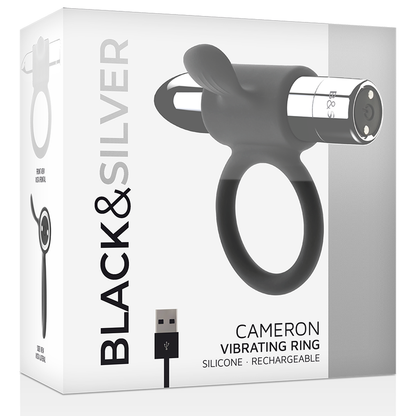 BLACK&SILVER - ANELLO RICARICABILE CAMERON ARGENTO - BLACK&SILVER | Lingerie Harness Boutique