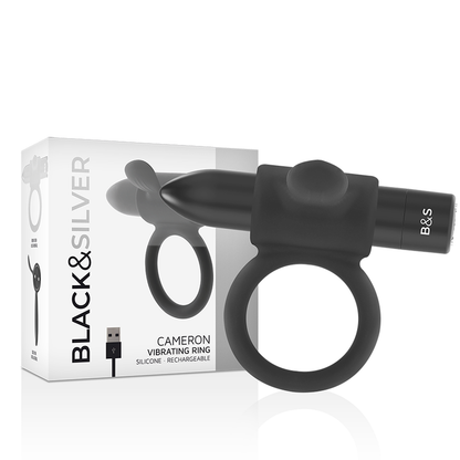 BLACK&SILVER - ANELLO RICARICABILE CAMERON BLACK - BLACK&SILVER | Lingerie Harness Boutique