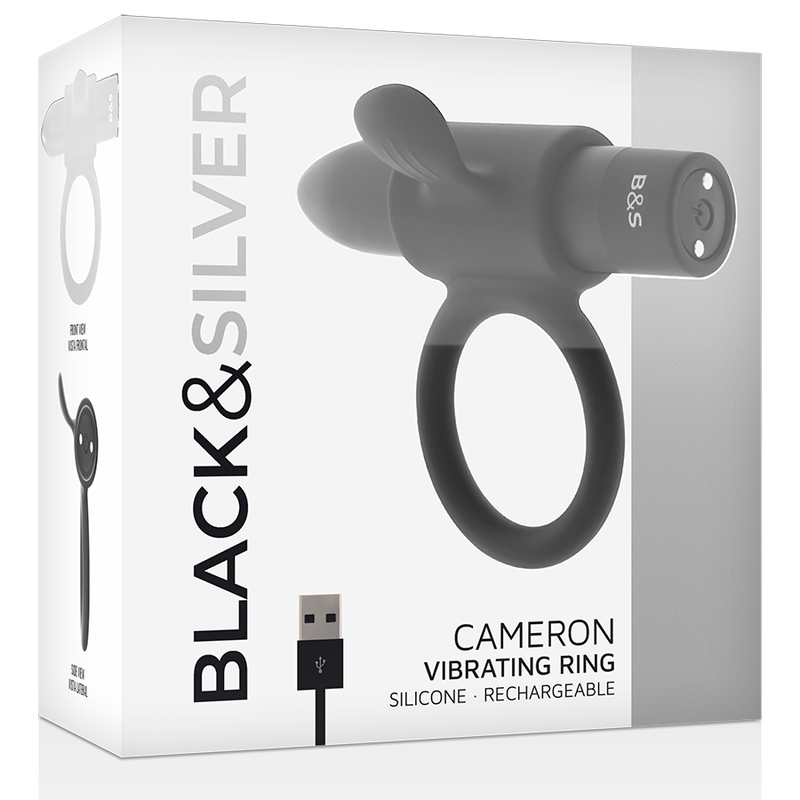BLACK&SILVER - ANELLO RICARICABILE CAMERON BLACK - BLACK&SILVER | Lingerie Harness Boutique