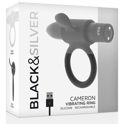 BLACK&SILVER - ANELLO RICARICABILE CAMERON BLACK - BLACK&SILVER | Lingerie Harness Boutique