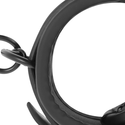 FETISH SUBMISSIVE - POLSINI ALLA CAVIGLIA IN PELLE VEGANA CON FODERA IN NOPRENE - FETISH SUBMISSIVE BONDAGE | Lingerie Harness Boutique