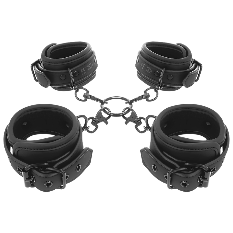 FETISH SUBMISSIVE - NOPRENE LINING HAND AND ANKLE CUFFS SET