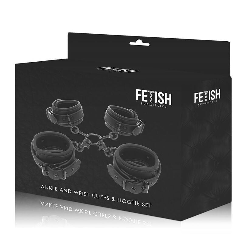 FETISH SUBMISSIVE - NOPRENE LINING HAND AND ANKLE CUFFS SET